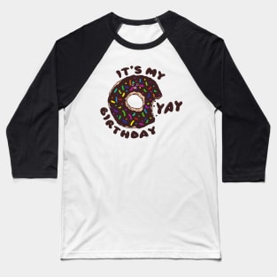 Birthday Donut Baseball T-Shirt